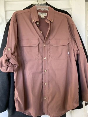 Camisa con botones DULUTH TRADING para hombre talla M ajuste estándar flexible ventilada lengüeta enrollable Slv Foto 1 de 4