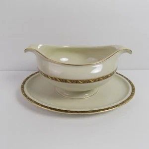 Rosenthal Porcelain Gravy Boat Winifred Shape Etched Gold Bands - Picture 1 of 2