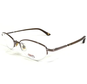 Chaps Eyeglasses Frames CP2032 116 Brown Gold Round Half Rim 48-17-135 - Picture 1 of 12