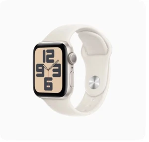 Apple Watch SE Gold Aluminum Case Starlight Sport Band 40MM MKQ03LL/A A2351 - Picture 1 of 3