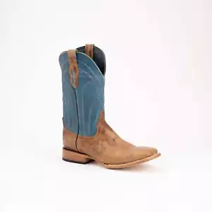 Men's Ferrini Maddox Leather Boots Handcrafted Antique Saddle - Picture 1 of 6