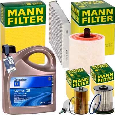 MANN-FILTER MANN INSPEKTIONSPAKET+5L ORIGINAL 5W-30 ÖL passend für OPEL ASTRA K 1.6 AB 06.15