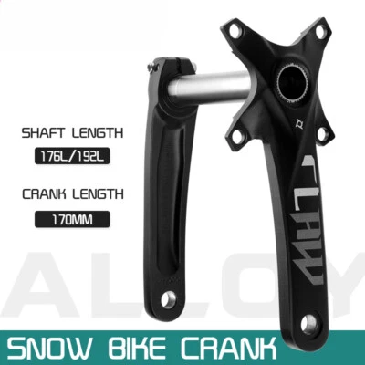 Manivela para bicicleta de nieve Fat EBike 104BCD 170 mm brazo de manivela con soporte inferior de 100/120 mm Foto 1 de 4
