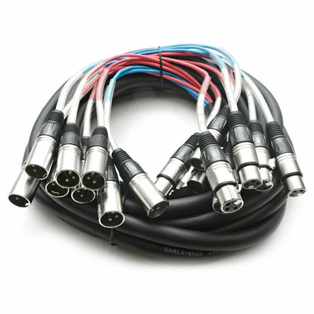 Seismic Audio 2 Channel Pro Audio XLR Snake Cable - 25 Feet - Image 1 of 1
