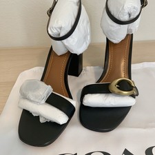 coach maya sandal black