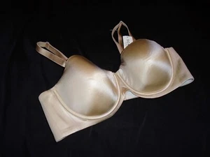 40C NWT Shiny Beige Lightly Lined Underwire SOMA Vanishing Strapless Bra 40C - Picture 1 of 6