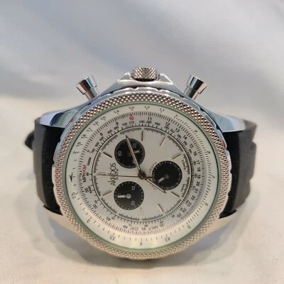 Reloj Akribos XXIV Hombre Negro Conqueror Suizo Multifunción Correa Goma. Bonito Foto 1 de 4
