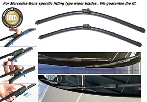 Mercedes-Benz C-class 2014-Onwards BRAND NEW FRONT WINDSCREEN WIPER BLADES 22"22 - Picture 1 of 4