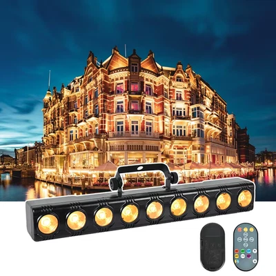 9*12W LED Wall Wash Light DMX512 Led Bar Laser Party Line Sound Control Spot Sta - Image 1 of 4