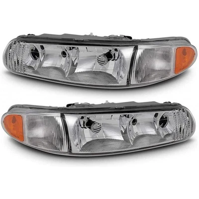 For 1997-2005 Buick Century Pair Headlights Driver and Passenger Side-Bulb Incl Foto 1 de 2