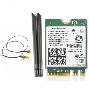 AX210NGW WIFI6E WiFi-Karte 5374 Mbit/S Tri-Band 2,4G/5G/6G Bluetooth 5.2 -M7727 - Bild 1 von 7