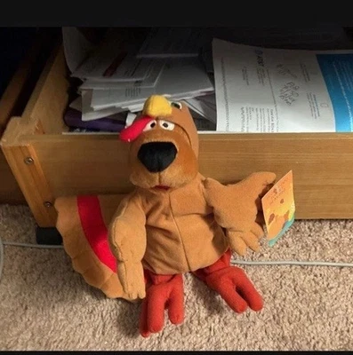 Original Tag Warner Bros  Studio Store 1999-2000 Scooby-Doo Turkey 9in Bean Bag - Image 1 of 4