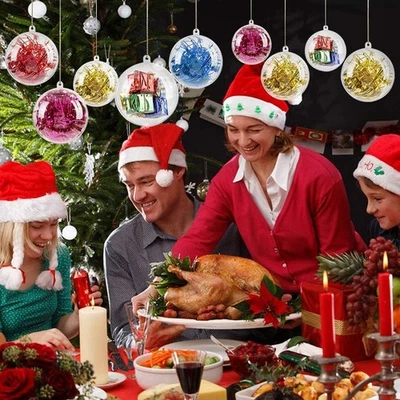 Decorazione rotonda per bambini 10 cm plastica trasparente alta qualità - Immagine 1 di 4