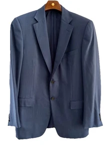 Ermenegildo Zegna-Classic Navy 2 Button Blazer/Jacket-100% Cashmere-42 R-Italy - Picture 1 of 9