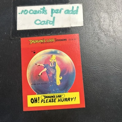 Pegatina Fleer Dragon's Lair Don Bluth 1999 #22 Princesa Daphne Foto 1 de 2