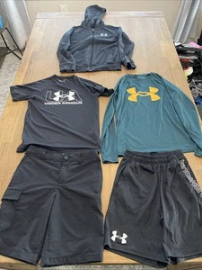 Lot Of Boys Under Armour Clothes Size Medium Box#2 - Picture 1 of 5