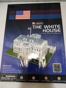 The White House 3D CUBIC FUN PUZZLE WORLD’S GREST ARCHITECTURE C060h Sealed New - Picture 1 of 10