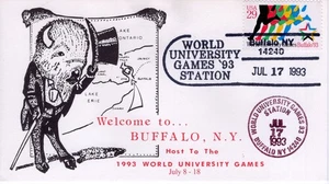 WORLD UNIVERSITY GAMES, BUFFALO, NY  1993  FDC20339 - Picture 1 of 1