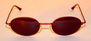 Silhouette Red Metal Full Frame Eyeglass Oval Frames M7179 V6053 48-20 MINT - Picture 1 of 8