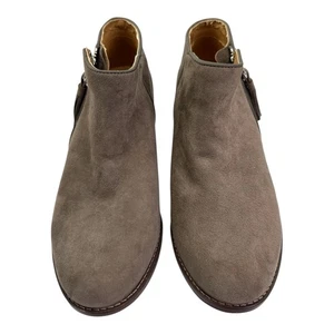 Vionic Women’s Joy Serena Gray Suede Ankle Boots Comfort Support Shoes Size 7.5 - Picture 1 of 12