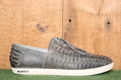 SeaVees 'Huarache' Slate Navy Woven Leather Sneakers Women's Sz. 8 - Image 1 of 4