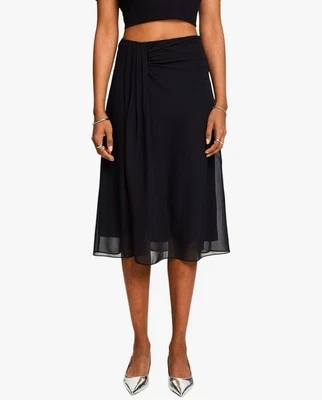 Falda midi negra para mujer Esprit talla grande  Foto 1 de 4