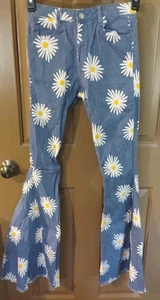 Altar'd State Jeans Damen M Hippie Floral Flare Bell Bottom 26 x 32 - Bild 1 von 8