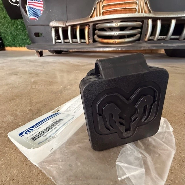 (1) 19-24  Dodge RAM Updated LOGO 2" Trailer Receiver  Mopar 82216302aa GENUINE - Image 1 of 4