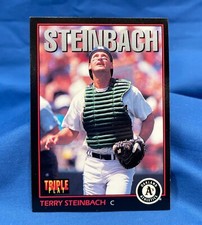 1993 Leaf Triple Play Baseball #177 Terry Steinbach Cond. is NEAR MINT to MINT
