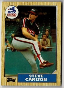 1987 Topps Tiffany STEVE CARLTON (ex-mt) Chcago White Sox