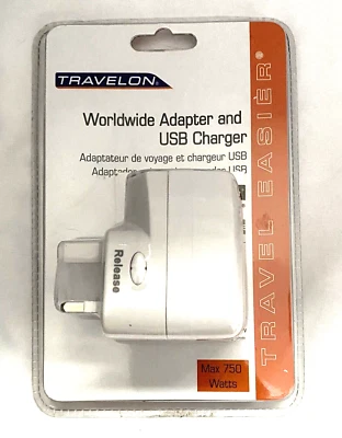Travelon Worldwide Adapter and USB Charger MAX 750 Watts - Image 1 of 4