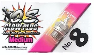 O.S. No.8 Medium Nitro Glow Plug - 6 Pack os #8 - Picture 1 of 1