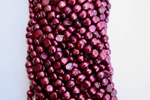 BR801 8-9mm AA Cultured Beads Strand Freshwater Pearl Jewelry Collar Baroque - Imagen 1 de 1