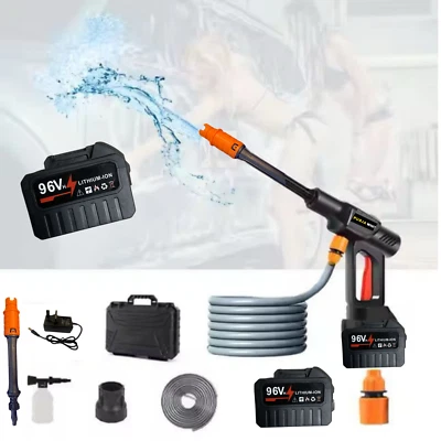 96V Battery upgraded Jet Cordless Pressure Washer Kit for car, garden,patio gift - Image 1 of 4