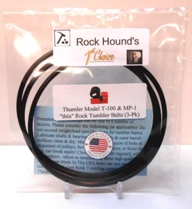 USA Rockhound's 1st Choice Replacement Belts Thumler's Rock Tumbler Model T (3) - Picture 1 of 3