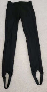 Zara Girl's Black Stretch Stirup Elastic Foot Strap Pants Waist Size 13/14 - Picture 1 of 2