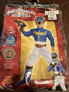 NEW Saban Blue Power Rangers MegaForce Costume Sz T 2/3 - Picture 1 of 1