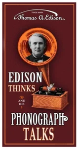 Edison Thinks phonograph - 9 x 17 poster print - Burgundy - Picture 1 of 4