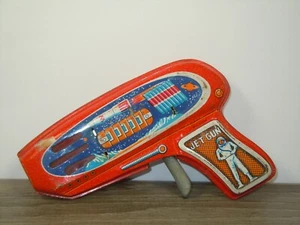 Old Toy Tinplate Jet Gun - Made in Japan *42482 - Imagen 1 de 2