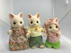 Sylvanian Families Seidenkatze Familie mit greifenden Händen von Flair super SELTEN! - Bild 1 von 8