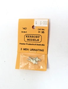 Modelos Kerroby escala HO 1/87 hombres tomando una fuga, detalle de metal blanco parte #H95 - Imagen 1 de 3