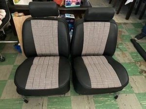 KIT DE ASIENTO TAPIZADO PORSCHE 911 912 OEM PEPITA HOUNDS DIENTE HERMOSO - Imagen 1 de 12