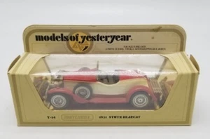 Matchbox Models of Yesteryear 1931 STUTZ BEARCAT Y-14 Red / White In Box 1978 - Picture 1 of 7