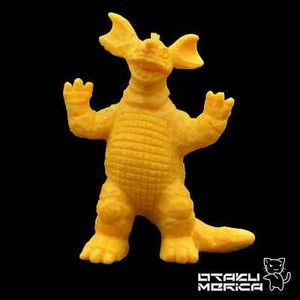 Vintage Yamakatsu Baragon (Yellow) - Godzilla Kaiju Keshigomu 2in - Picture 1 of 3