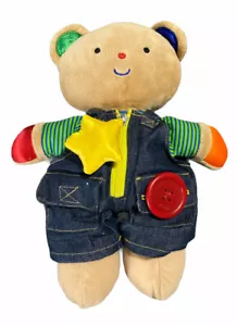 Melissa & Doug K's Kinder Teddybär Plüsch Anziehen lernen Puppe Reißverschluss & mehr - Bild 1 von 7