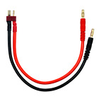 Deans Ultra T Male Plug Charge Lead Cable W/ 4Mm Bullets 20Cm