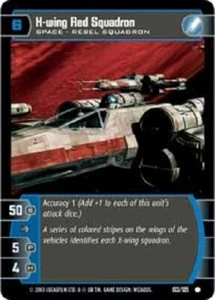 STAR WARS TCG WOTC BATTLE YAVIN X-WING RED SQUADRON 103/105 FOIL M/GEM MINT - Picture 1 of 1