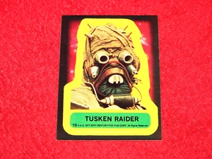 1977 TOPPS STAR WARS STICKERS #10 TUSKEN RAIDER (H-2102) - Picture 1 of 1