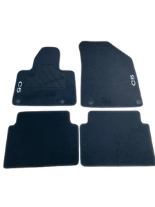 Tapis de Sol Citroen C5 II ( 2008-2017) Sur Mesure Noir 4 pcs NEUF - Imagen 1 de 4