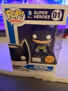 Funko Pop Vinilo DC Comics Batman 01 Black Metallic Chase 2014 Vault Chase - Imagen 1 de 9